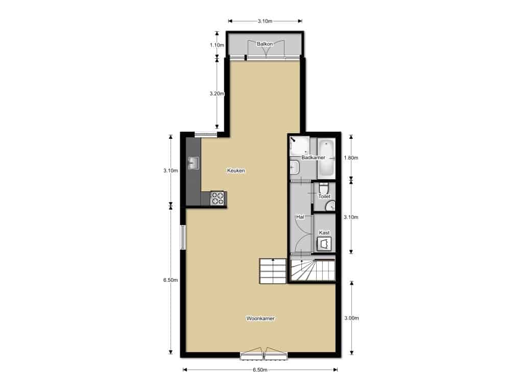 Nieuwstraat 3e etage